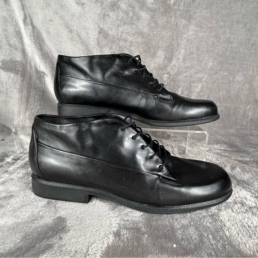 Easy‎ Spirit Harverd Womens Lace Up Oxford Bootie Womens 9.5 B Black Shoes